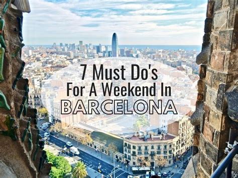 Guide for a weekend in Barcelona